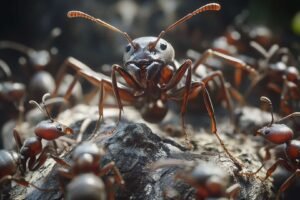 Queen ants and ant colonies